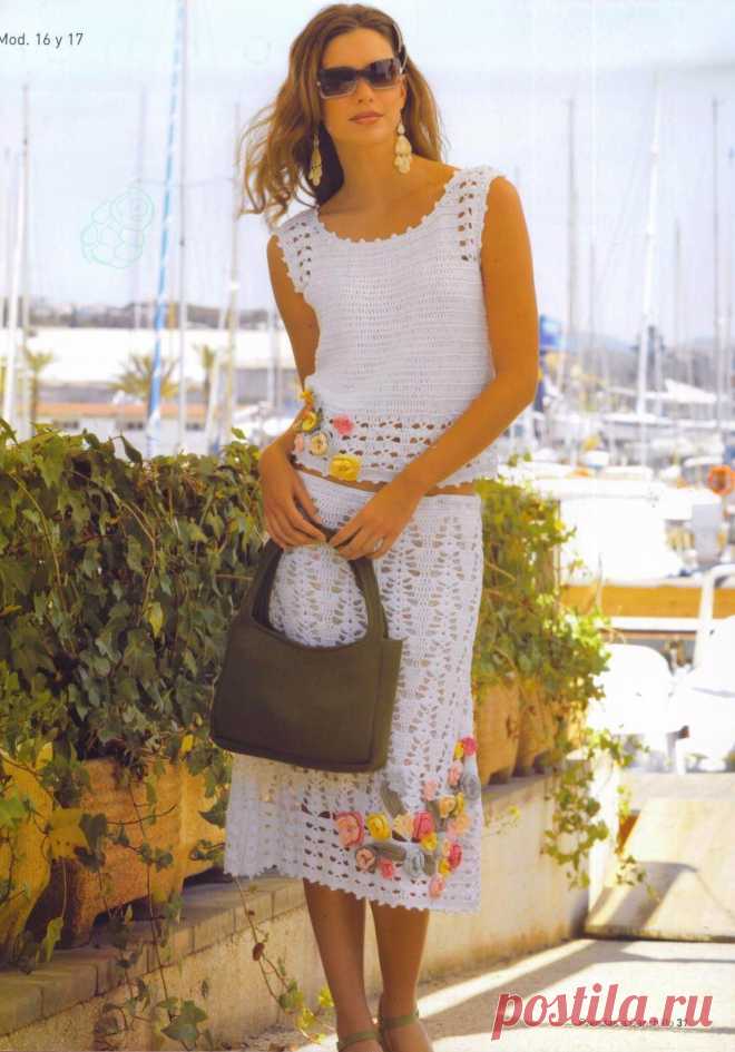 bonito vestido - LA CASITA DE MABELY - Gabitos (СХЕМА)