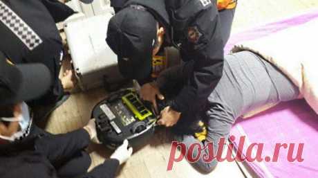 Корейская домохозяйка стала жертвой собственного пылесоса