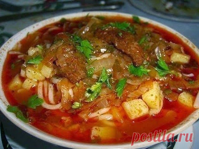 Вкусная еда - кулинарные рецепты на каждый день!: Лагман - узбекский густой суп - простое в приготовление аппетитное блюдо