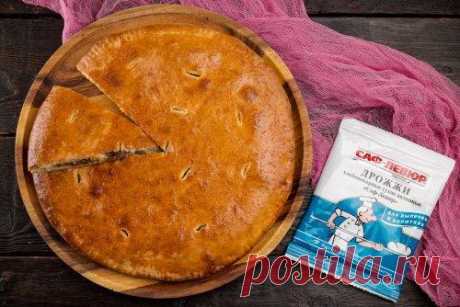 Рецепт пирога с капустой и грибами