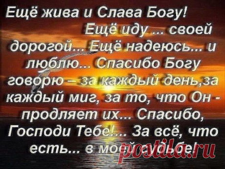 Если жизнь ставит на колени — стоя на коленях, помолись, а потом вставай и иди дальше...
