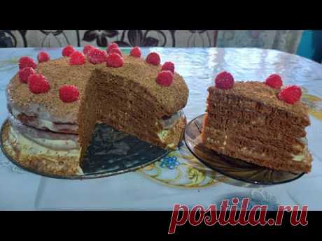 Торт на Сковороде за 30 минут 🍰 Тает во рту!