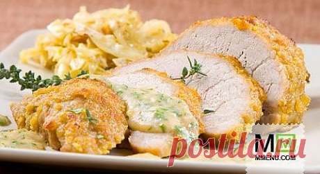 Свинина с капустой и соусом из петрушки - кулинарный рецепт. Миллион Меню