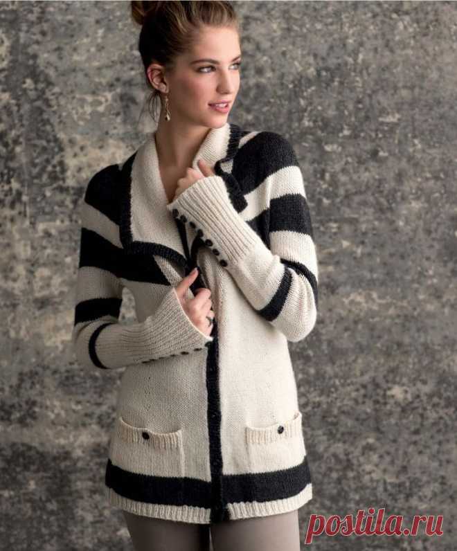 Вязаные жакеты и кофты спицами и крючком от иностранных дизайнеров с переводом описаний и схем на русский язык. Жакет вязаный спицами или крючком - это очень стильная и элегантная вещь в нашем гардеробе, а вязаные кофты как правило это уютный и комфортный силуэт, не мешающий движению, не сковывающий движения. Предлагаем Вам широкую подборку с описанием и схемами.