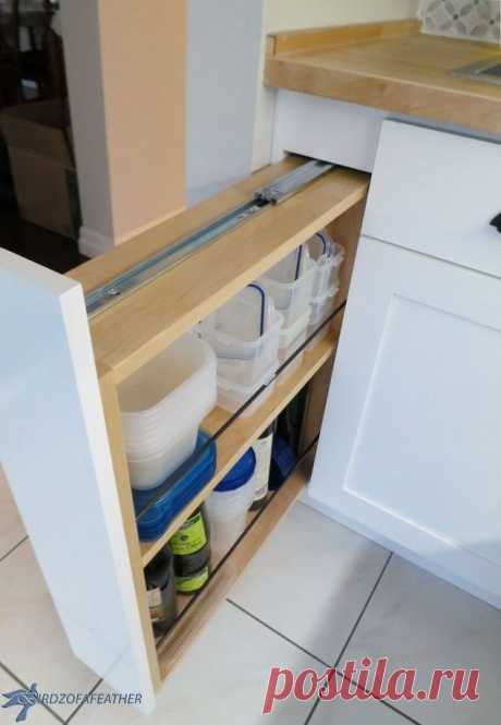 Hidden Kitchen Storage: Turn a Filler Panel Into a Pull-Out Cabinet! | Hometalk