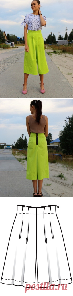 Юбка-шорты 7/2019 - Свет неоновых огней. / Bi.88 / 04.08.2019 /Burda 9/2019 Выкройка: 119 A. Фотофорум на BurdaStyle.ru