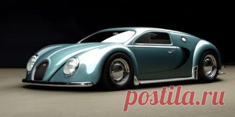 Bugatti Veyron разработанный в 1945 году