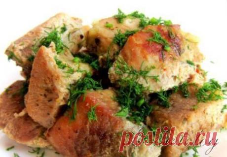 Свинина в сметане (Низкокалорийные блюда) | Все о диетах