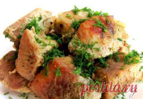 Свинина в сметане (Низкокалорийные блюда) | Все о диетах