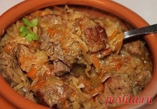 Гуляш с капустой в горшочке: готовим вкусный и сытный обед или ужин для всей семьи | Домашние рецепты