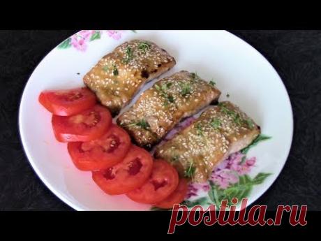 Горбуша запеченная по-азиатски - нежная, ароматная и очень вкусная, все просят добавки!
