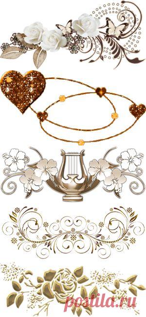 Делюсь с вами своей коллекцией золотых разделителей..