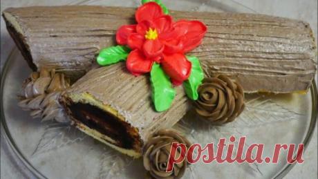 Рождественский рулет на сладкий стол — Бабушкины секреты