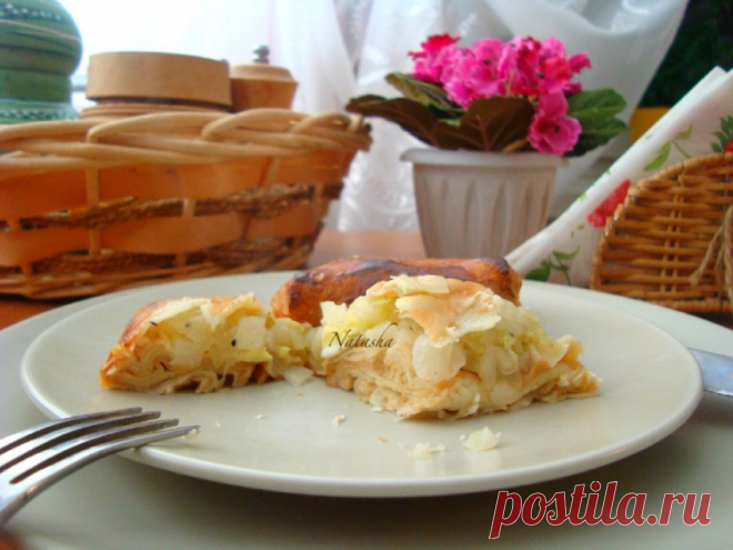 Блины на сыворотке, фаршированные жареной, пекинской капустой - Простые рецепты Овкусе.ру