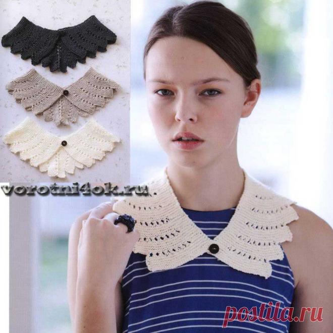 Воротник с зубчиками