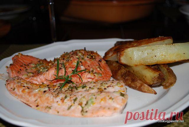 Филе лосося или радужной форели в чесночно-розмариновом маринаде - Cooking Palette » Cooking Palette