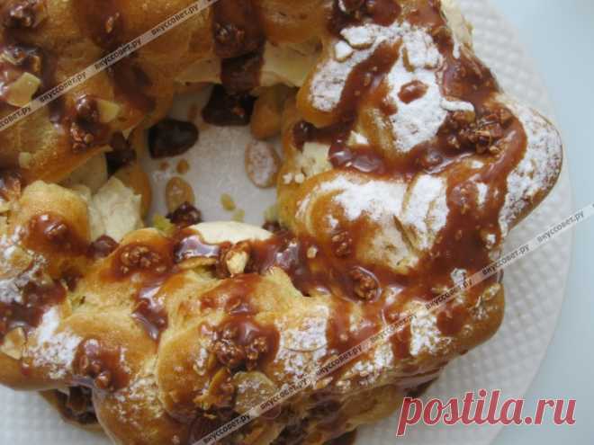 Торт-эклер Paris-Brest пошаговый рецепт с фото