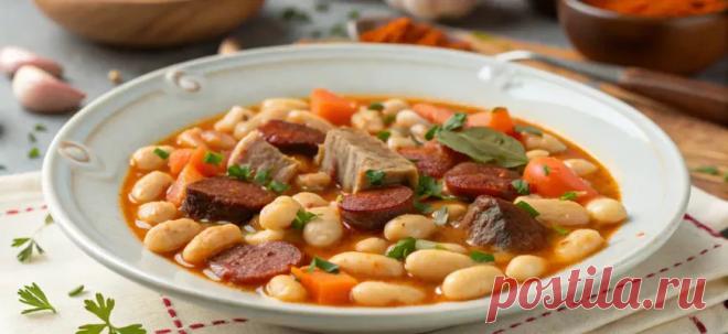Осень в Испании — время уютных вечеров, ароматных блюд и насыщенных вкусов. Среди множества традиционных рецептов северной Испании особое место занимает Фабада астуриана — густое рагу из белой фасоли, мяса и пряностей. Это блюдо родилось в регионе Астурия, где суровый климат и гористая местность делали питательную, сытную еду жизненно необходимой. Первые упоминания о фабаде датируются XIX веком, когда местные хозяйки готовили её из фасоли, свинины и местных колбас, чтобы накормить семьи в холодн