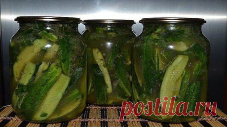 Маринованные огурцы в литровых банках