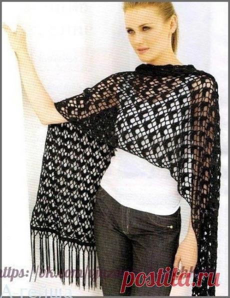 Ажурный палантин