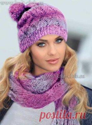 Вязаные шапки спицами и крючком со схемами и описанием