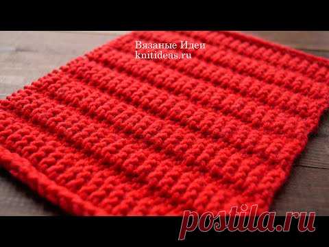 Этот узор красив с двух сторон и очень простой! | | Вязаные       Идеи.