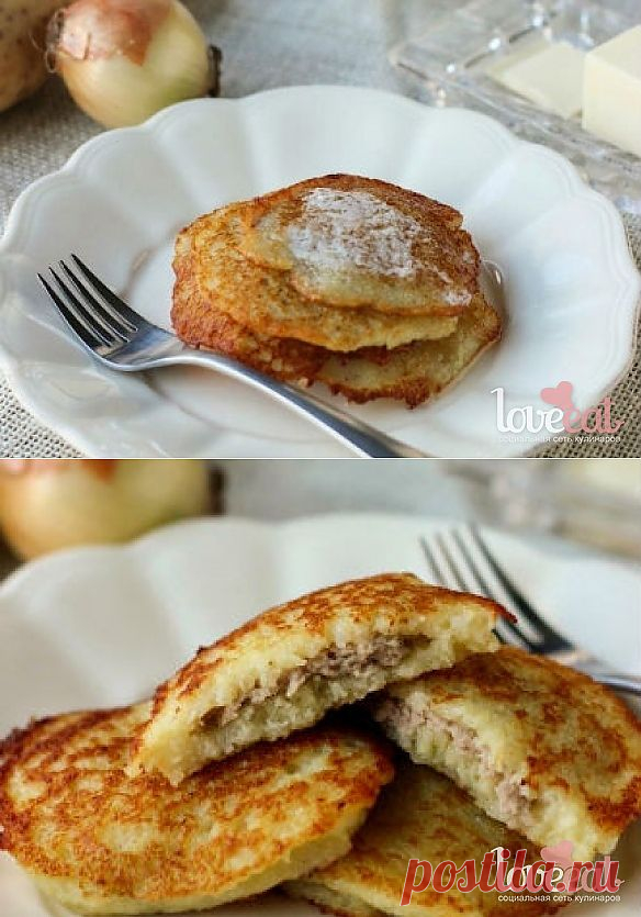 Картофельные драники с мясом - Loveeat - социальная сеть кулинаров
