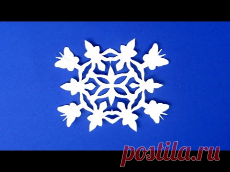 Как сделать красивую СНЕЖИНКУ из бумаги своими руками