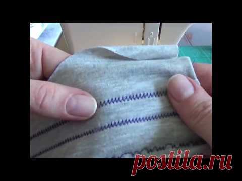 Как шить двойной иглой по трикотажу