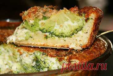 Пирог с брокколи и сыром — Моя кухня