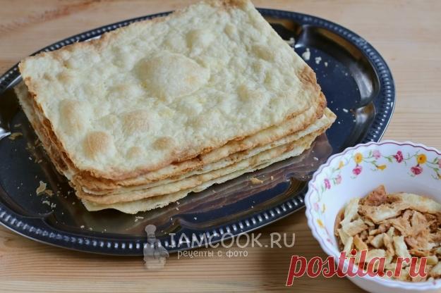 Закусочный рыбный торт «Наполеон» из коржей — рецепт с фото пошагово