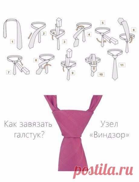 Как завязать галстук