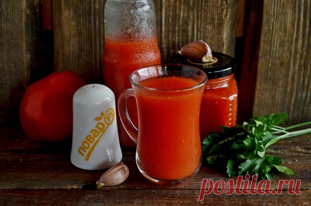Томатный сок на зиму - пошаговый рецепт с фото на Повар.ру