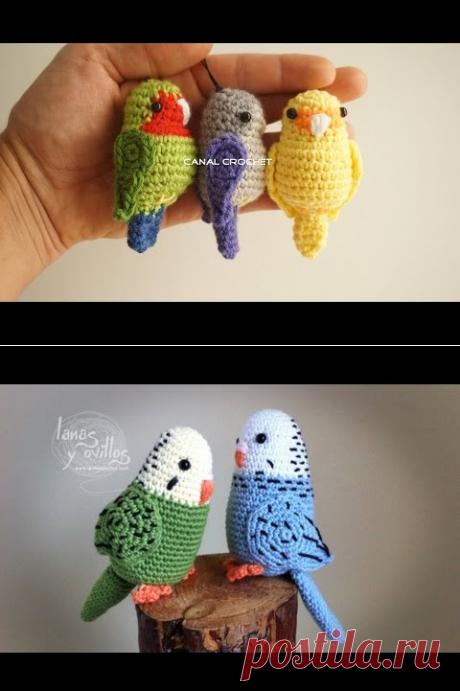 Agaporni o inseparable amigurumi tutorial - YouTube
