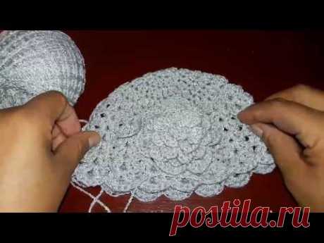 Gorro para bebe tejido a crochet