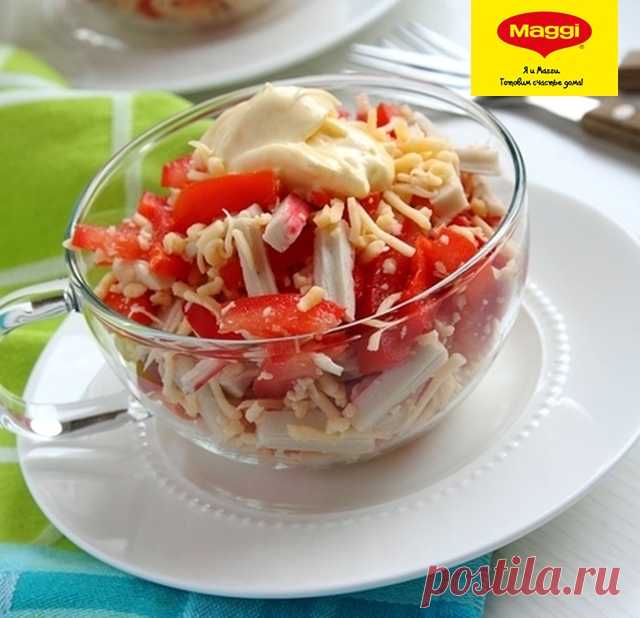 САЛАТ КРАБОВЫЙ С ПОМИДОРАМИ - Рецепты из коллекции MAGGI® Время приготовления: 30 минут.
Этот и еще тысячи интересных рецептов на сайте maggi.ru