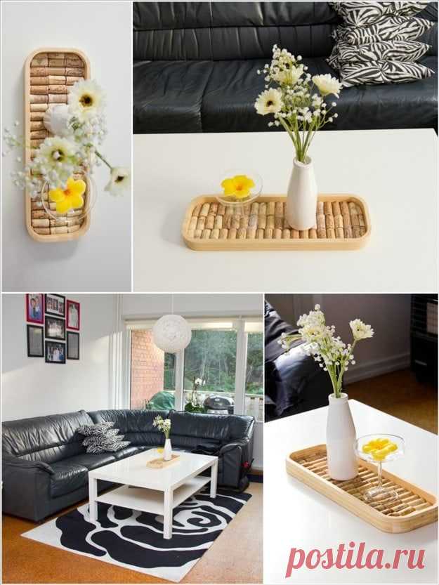 Поделки из винных пробок для вашего интерьера