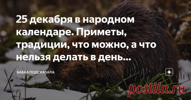 25 декабря в народном календаре. Приметы, традиции, что можно, а что нельзя делать в день Спиридона-солнцеворота Какой праздник отмечается 25 декабря в народном календаре. Спиридон-солнцеворот, Спиридонов поворот. Народные приметы 25 декабря. Что нельзя делать, а что можно 25 декабря по народным поверьям. Этот декабрьский день наши предки посвящали солнцу. С раннего утра обращались к солнышку с просьбами и пожеланиями, а также читали различные заговоры. Обязательно в прору...