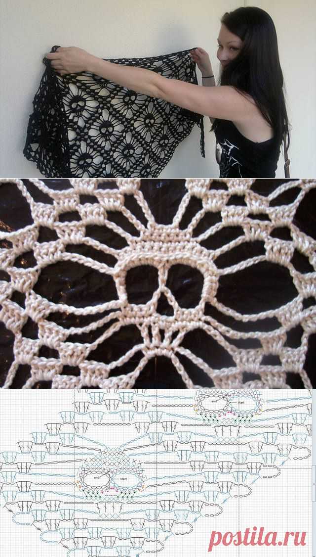Шаль Skull - ЧЕРЕПА.МК