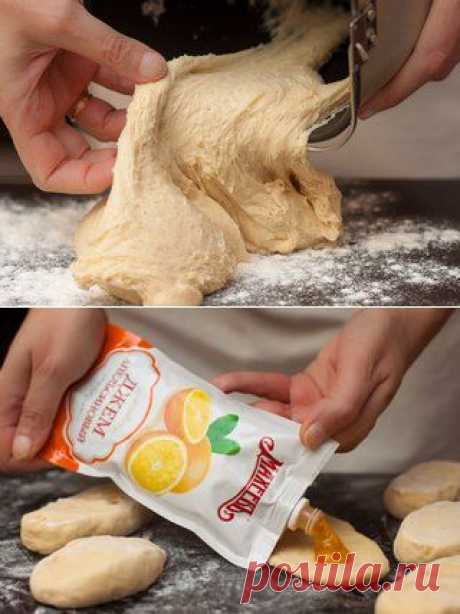 Сдобные рождественские булочки-сайки с апельсиновым джемом | Готовим вместе