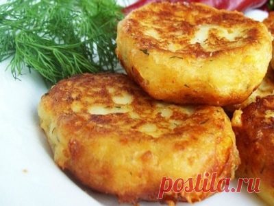 Рецепт: Блины из картофельного пюре