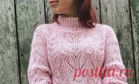 Ажурный джемпер японским узором от Хитоми Шида!