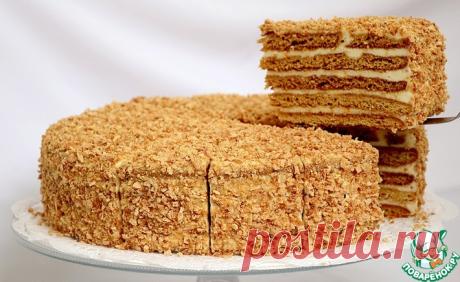 Покрытие боков торта крошкой Кулинарный рецепт