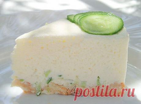 Сырный террин с огурцами и мятой