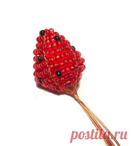 Клубнички- землянички | biser.info - всё о бисере и бисерном творчестве