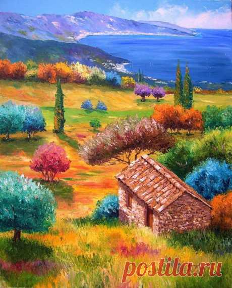 Буйство красок. Художник Jean Marc Janiaczyk