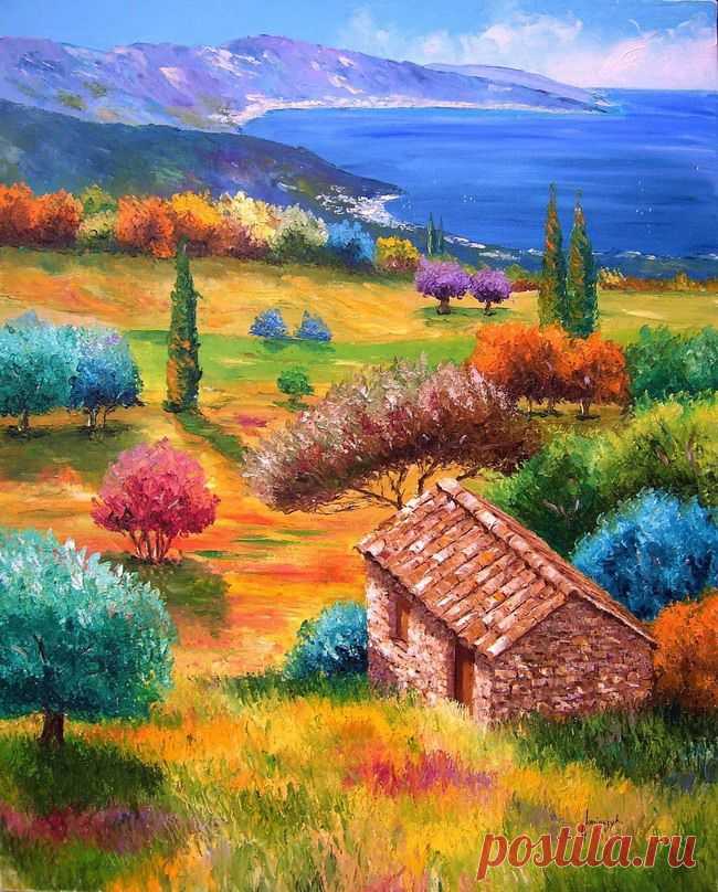 Буйство красок. Художник Jean Marc Janiaczyk
