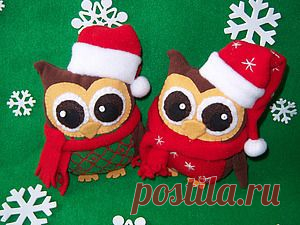 Новогодний совенок из флиса / Новый год / новогодние подарки,поделки и костюмы