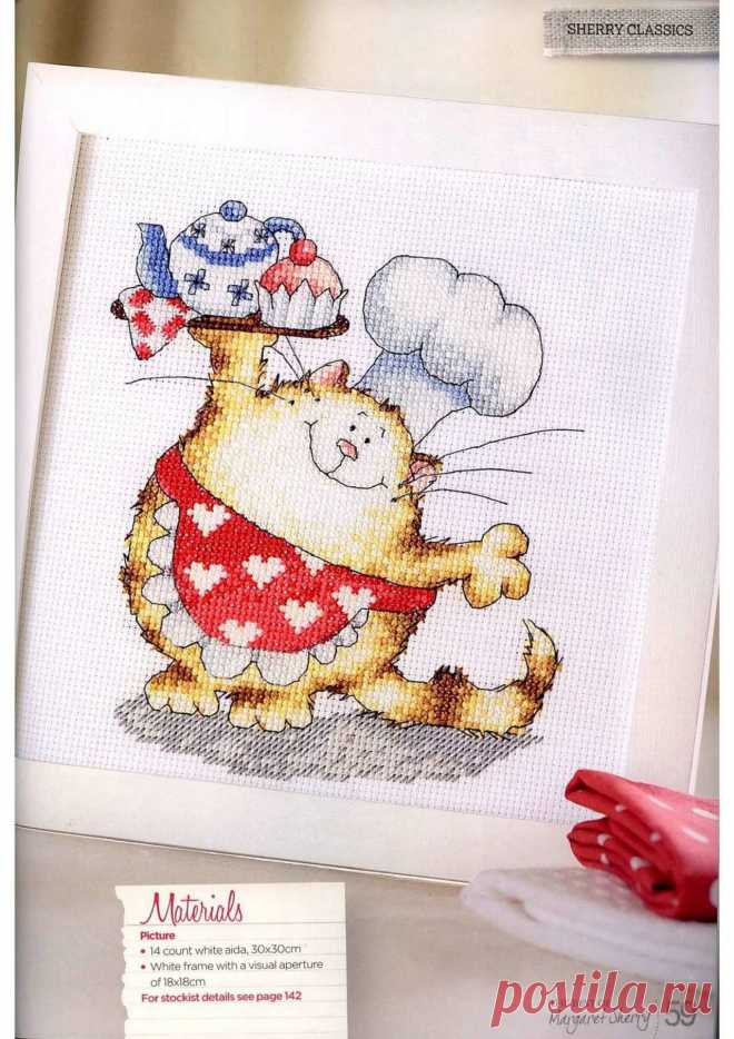Книга "Коты" 116 схем. Вышивка крестом, схемы.