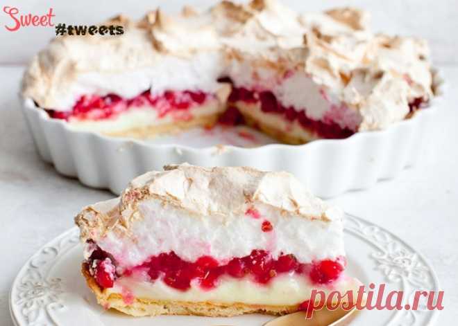Пирог-пудинг со смородиной и меренгой | Sweet Twittes
